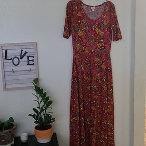 LuLaRoe long maxi dress.